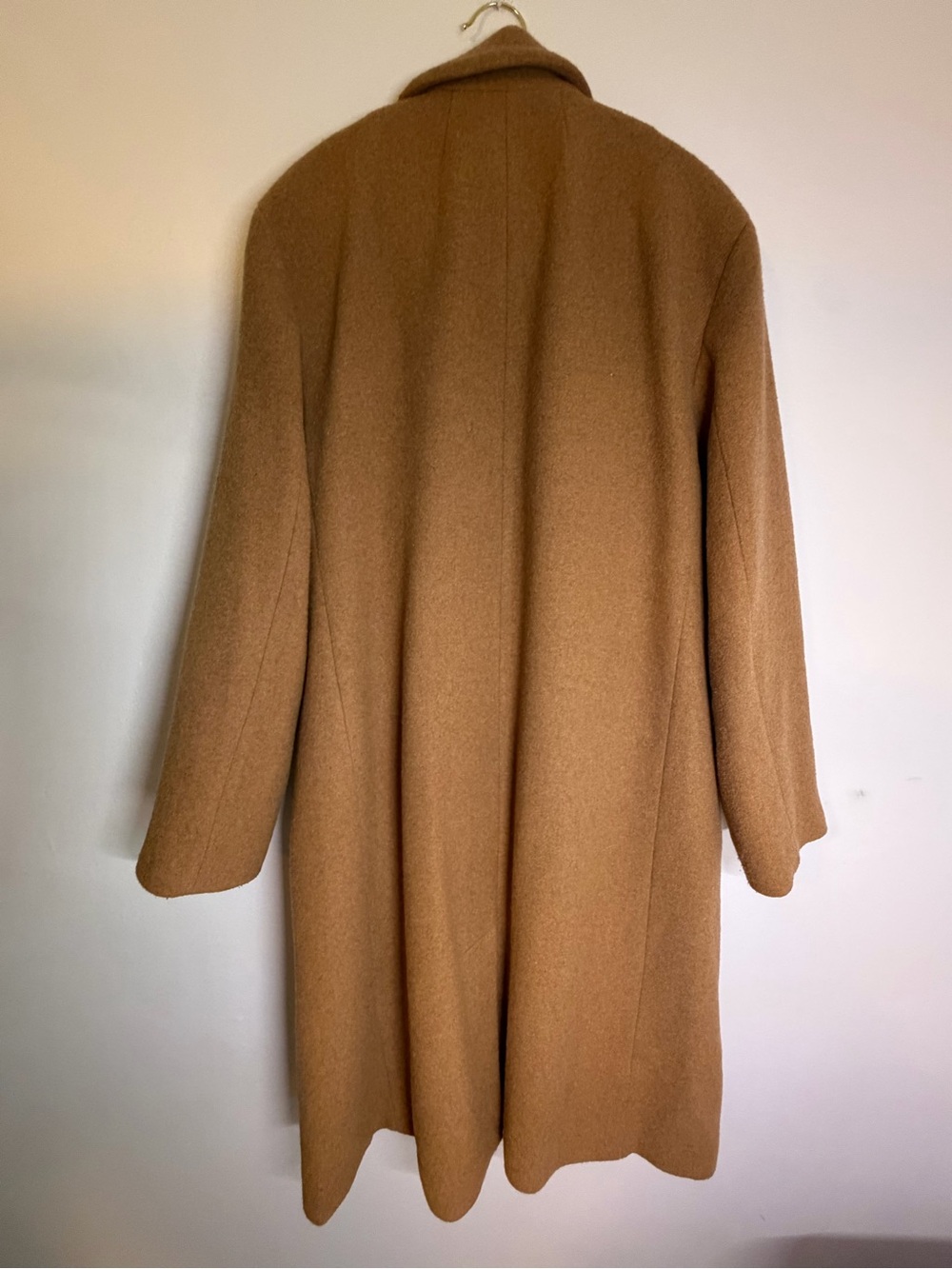 J.Crew CO102 Camel Wool Blend Midcalf Coat Size L - Picture 3 of 7